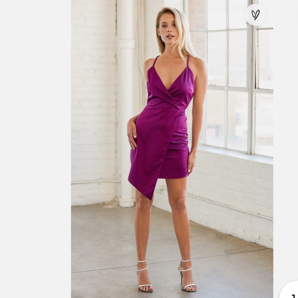 Lulus satin  Plum/pink Women's Dress